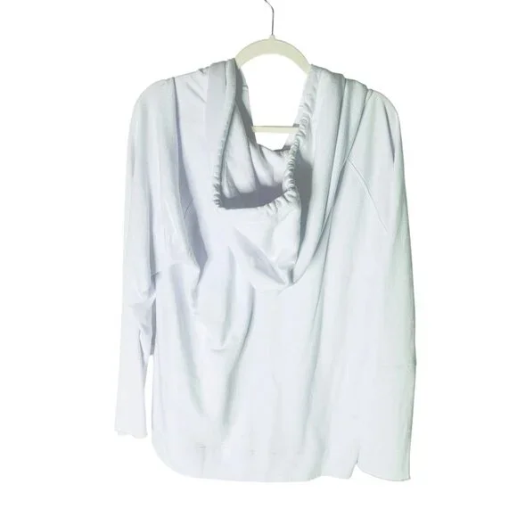 Calme By Johnny Was White Mira Pullover Hoodie XXL NWT Retail $168 - Picture 2 of 6